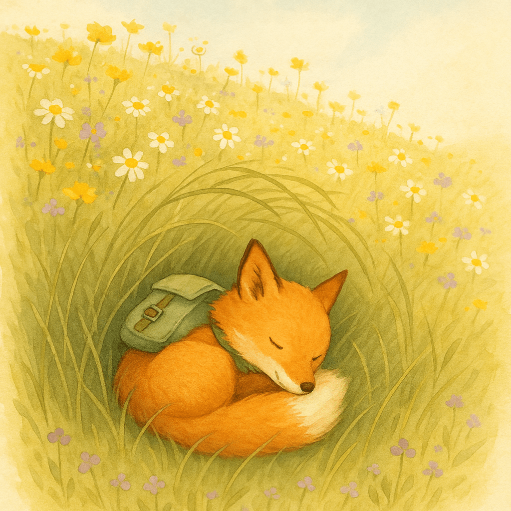 An illustration from Pip and the Wandering Dandelion Clock